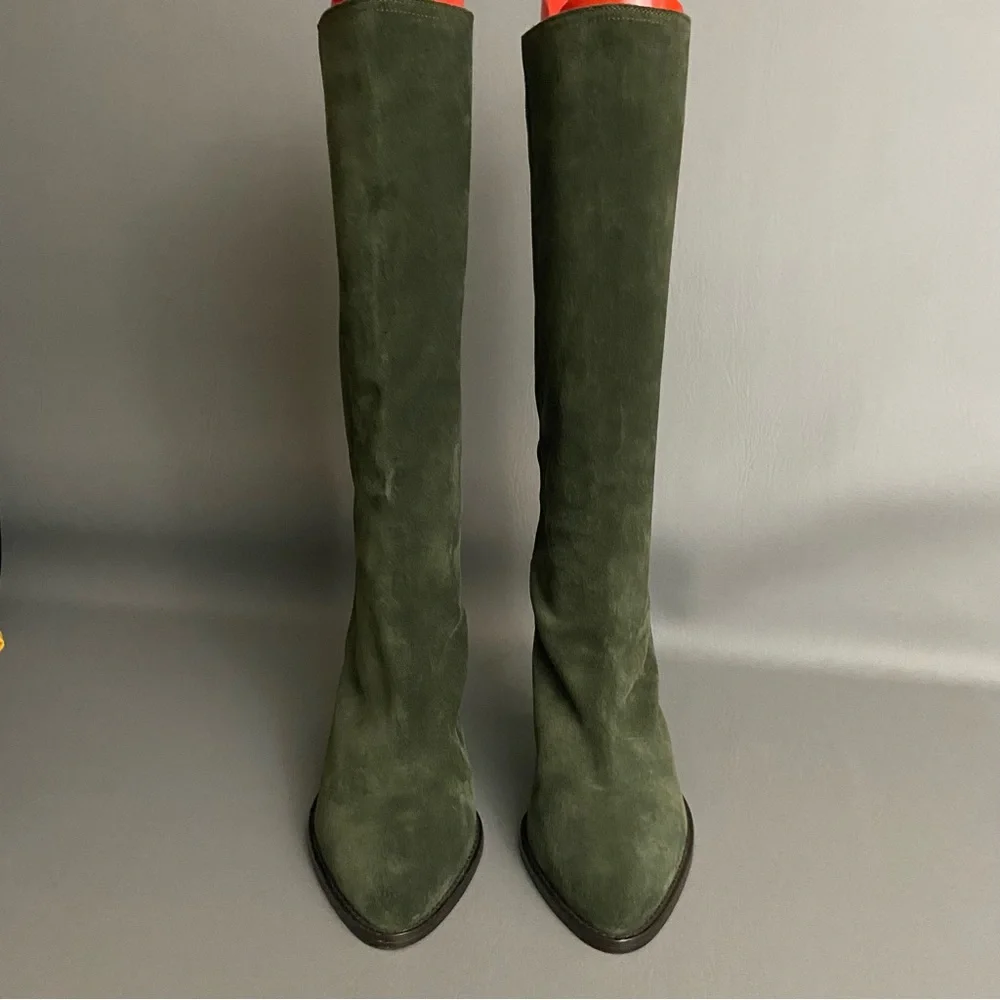 Isabel Marant - Rouxy Suede Boot Olive Green EXCELLENT condition - Sz 38 - Picture 3 of 13